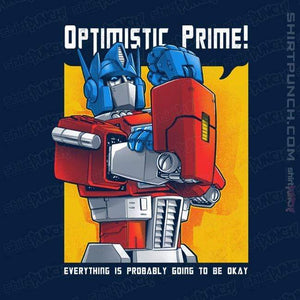 Shirts Magnets / 3"x3" / Navy Optimistic Prime