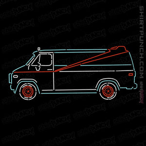 Shirts Magnets / 3"x3" / Black A-Team Van