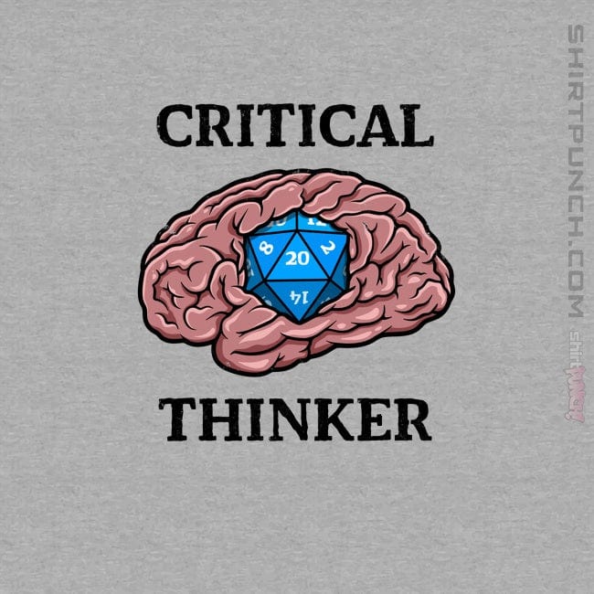Secret_Shirts Magnets / 3"x3" / Sports Grey Critical Thinker