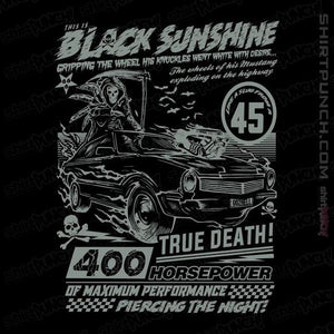 Daily_Deal_Shirts Magnets / 3"x3" / Black Black Sunshine