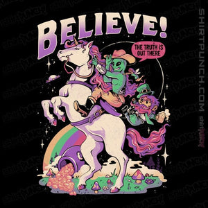 Daily_Deal_Shirts Magnets / 3"x3" / Black Believe!
