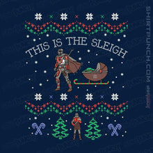 Load image into Gallery viewer, Shirts Magnets / 3&quot;x3&quot; / Navy This Is The Sleigh
