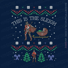 Load image into Gallery viewer, Shirts Magnets / 3&quot;x3&quot; / Navy This Is The Sleigh
