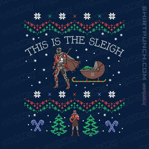 Shirts Magnets / 3"x3" / Navy This Is The Sleigh