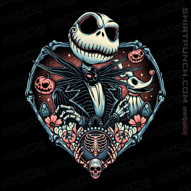 Daily_Deal_Shirts Magnets / 3"x3" / Black Heart Jack Skellington
