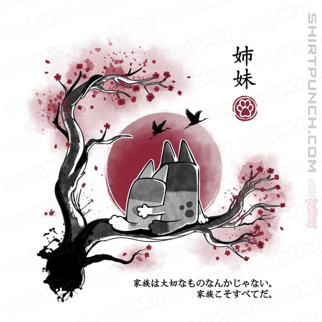 Last_Chance_Shirts Magnets / 3"x3" / White Heeler Sisters In Japan