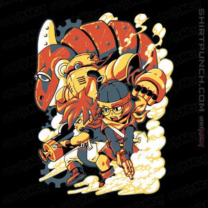 Daily_Deal_Shirts Magnets / 3"x3" / Black Chrono Heroes