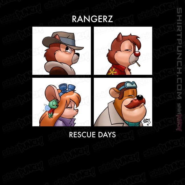 Daily_Deal_Shirts Magnets / 3"x3" / Black The Rangerz