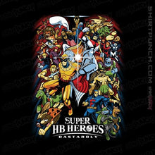 Load image into Gallery viewer, Shirts Magnets / 3&quot;x3&quot; / Black Super HB Heroes
