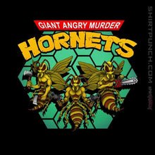 Load image into Gallery viewer, Shirts Magnets / 3&quot;x3&quot; / Black Murder Hornets
