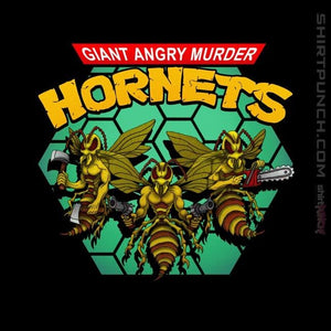 Shirts Magnets / 3"x3" / Black Murder Hornets
