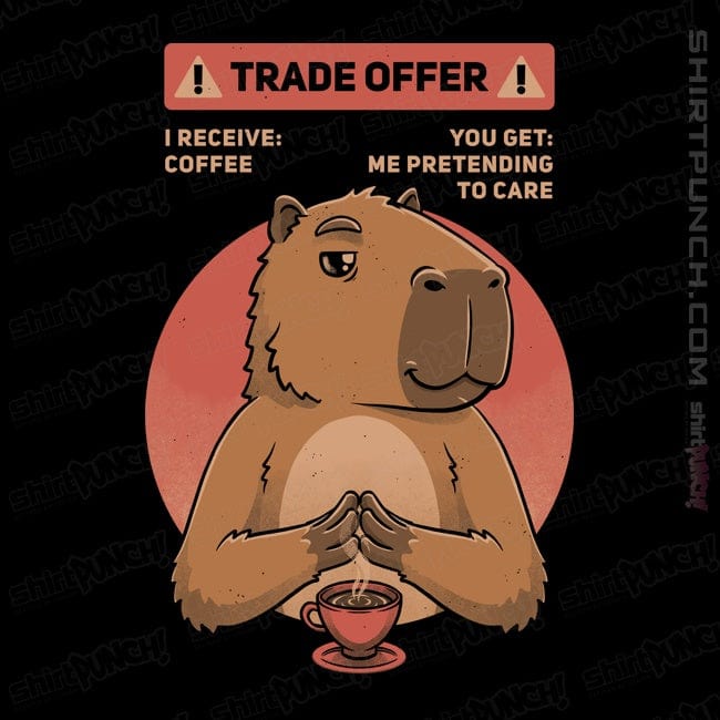 Secret_Shirts Magnets / 3"x3" / Black Capybara Trade