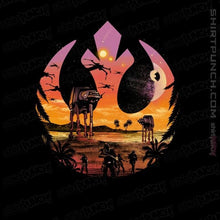 Load image into Gallery viewer, Shirts Magnets / 3&quot;x3&quot; / Black Rebellion Sunset
