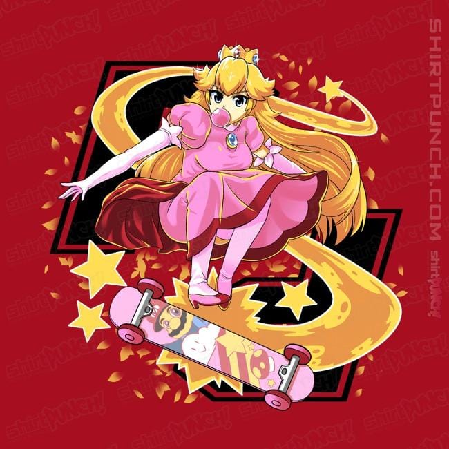 Shirts Magnets / 3"x3" / Red Pro Skater Princess