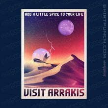 Load image into Gallery viewer, Shirts Magnets / 3&quot;x3&quot; / Navy Visit Arrakis
