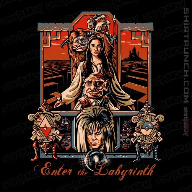 Shirts Magnets / 3"x3" / Black Enter The Labyrinth 80s