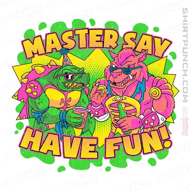 Daily_Deal_Shirts Magnets / 3"x3" / White Party Mutants