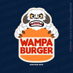 Daily_Deal_Shirts Magnets / 3"x3" / Navy Wampa Burger