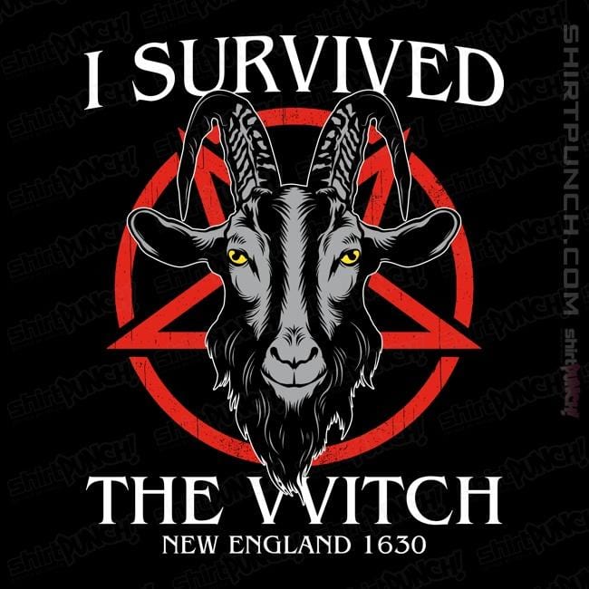 Daily_Deal_Shirts Magnets / 3"x3" / Black I Survived The VVitch
