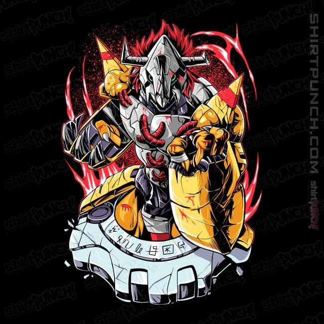Daily_Deal_Shirts Magnets / 3"x3" / Black Battle War Greymon