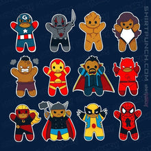 Load image into Gallery viewer, Daily_Deal_Shirts Magnets / 3&quot;x3&quot; / Navy Ginger Heroes
