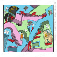 Load image into Gallery viewer, Secret_Shirts Magnets / 3&quot;x3&quot; / White Squid Relativity Staircase
