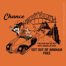 Load image into Gallery viewer, Secret_Shirts Magnets / 3&quot;x3&quot; / Orange Get Out Of Arkham Card
