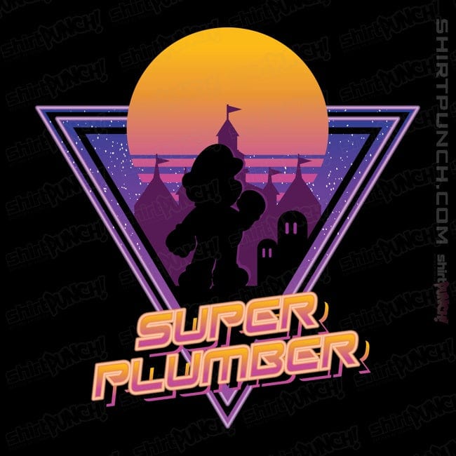 Secret_Shirts Magnets / 3"x3" / Black Super Plumber