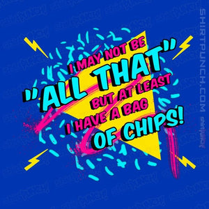 Shirts Magnets / 3"x3" / Royal Blue And a Bag of Chips