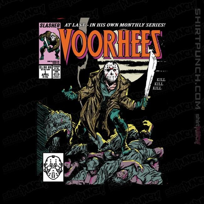 Shirts Magnets / 3"x3" / Black Voorhees Wolverine