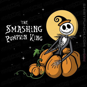 Daily_Deal_Shirts Magnets / 3"x3" / Black The Smashing Pumpkin King