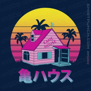 Shirts Magnets / 3"x3" / Navy Retro Kame House