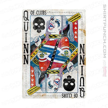 Load image into Gallery viewer, Shirts Magnets / 3&quot;x3&quot; / White Quinn of Clubs
