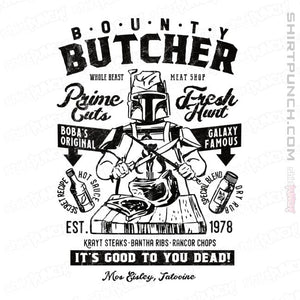 Daily_Deal_Shirts Magnets / 3"x3" / White Bounty Butcher