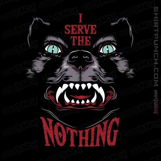 Shirts Magnets / 3"x3" / Black I Serve The Nothing