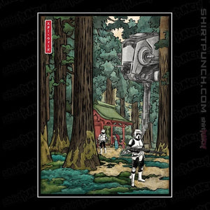 Daily_Deal_Shirts Magnets / 3"x3" / Black Galactic Empire In A Forest