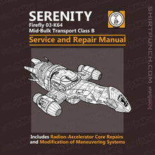 Load image into Gallery viewer, Shirts Magnets / 3&quot;x3&quot; / Dark Chocolate Serenity Service And Repair Manual
