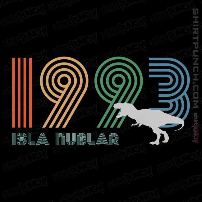 Secret_Shirts Magnets / 3"x3" / Black Isla Nublar 1993