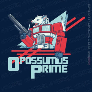 Shirts Magnets / 3"x3" / Navy Opossumus Prime