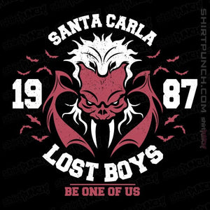 Daily_Deal_Shirts Magnets / 3"x3" / Black Santa Carla Boys