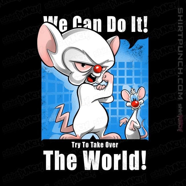 Shirts Magnets / 3"x3" / Black Conquer The World