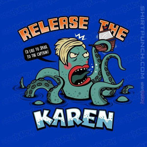 Shirts Magnets / 3"x3" / Royal Blue Release The Karen