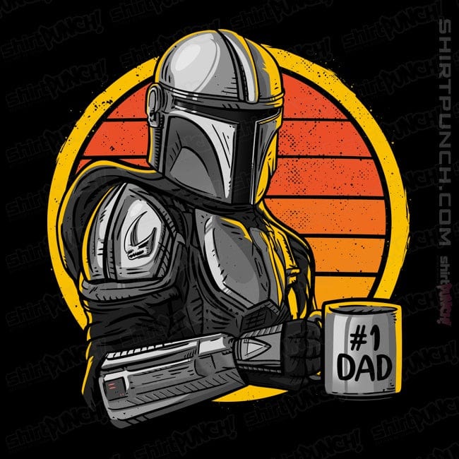 Secret_Shirts Magnets / 3"x3" / Black Best Mando Dad