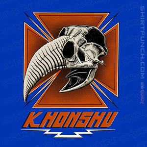 Daily_Deal_Shirts Magnets / 3"x3" / Royal Blue Konshu Skull