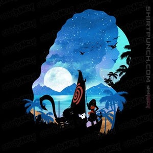 Daily_Deal_Shirts Magnets / 3"x3" / Black Moana Shadow