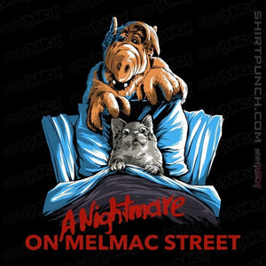 Daily_Deal_Shirts Magnets / 3"x3" / Black A Nightmare On Melmac Street