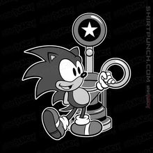 Load image into Gallery viewer, Shirts Magnets / 3&quot;x3&quot; / Black Retro Sonic
