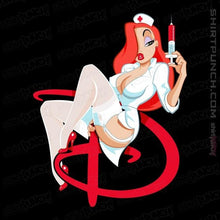 Load image into Gallery viewer, Shirts Magnets / 3&quot;x3&quot; / Black Nurse Jessica
