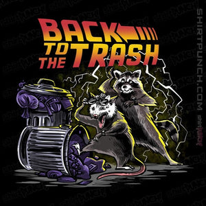 Shirts Magnets / 3"x3" / Black Back To The Trash