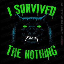 Load image into Gallery viewer, Secret_Shirts Magnets / 3&quot;x3&quot; / Black Survive The Nothing
